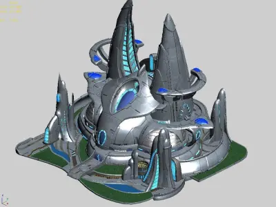 Spacecraft - Terrain Reform Institute 04 3D model