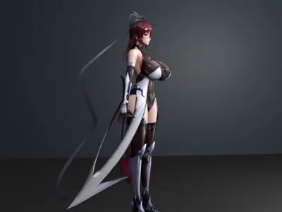 mizuki shiranui 3D model