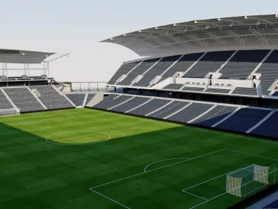 Banc of California Stadium - Los Angeles USA 3D model