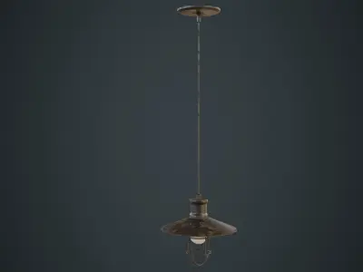 Hanging Lamp 3C Low-poly 3D model
