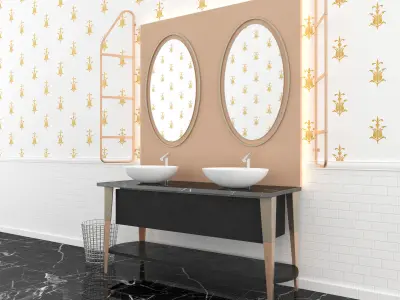 Sink Scavolini washbasin 3D model