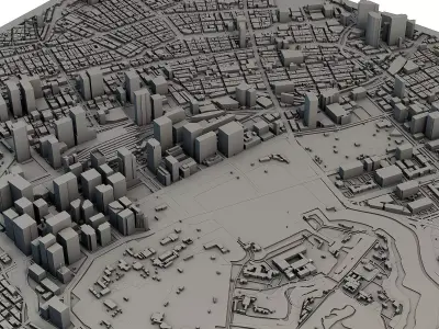 Tokyo City Japan 3D Model Printable Urban Landscape 3D print model