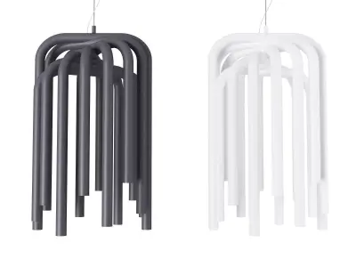 Pipes Suspension Lamp Free 3D model