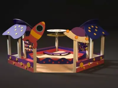 Playground sandbox 3D model