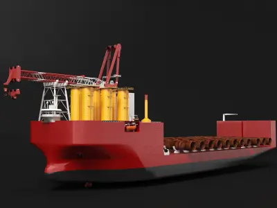  Offshore Wind Farm Ships Set 