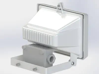 Flood Light and Movement Sensor 3D model