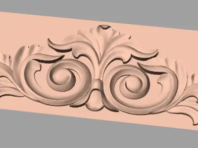European furniture 3D relief models for CNC wood engraving E179 3D model
