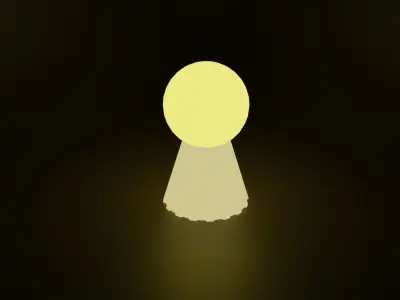 Lamp low poly Low-poly 3D model