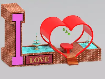 Alcove  Love 3D model