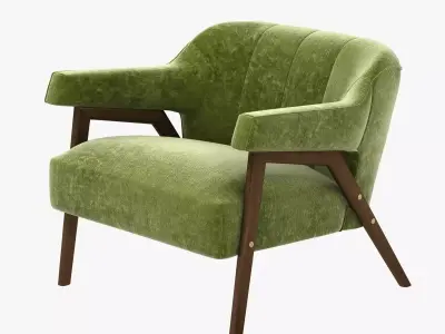 CAFE VINTAGE CLUB lounge CHAIR 3D model