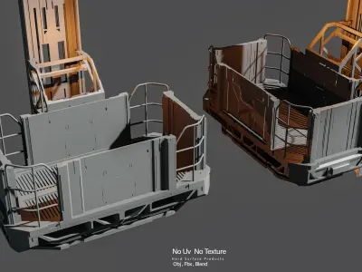 5 Sci-fi Elevator Kitbash VOl 01 3D model