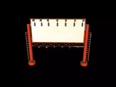 outdoor advertising billboard 06 3D model