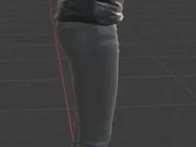 Female Outfit Low-poly 3D model 3D model