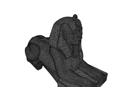 Realistic Great Sphinx of Giza 3D Model Low-poly 3D model