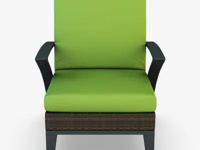 Rexus armchair brown 3D model