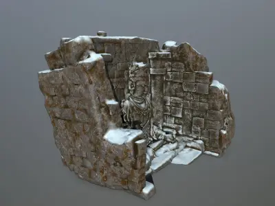 buda temple  Low-poly 3D model