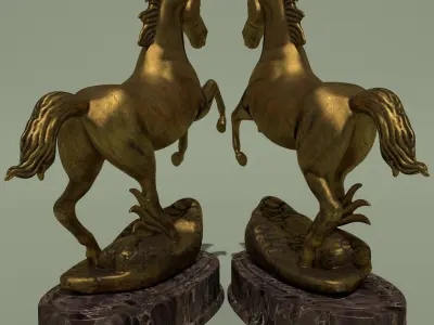 Horse Statuette 2G 3D model
