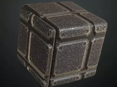 Worn Metal Plate PBR Seamless Texture purchase