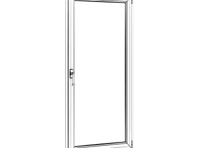 Metal Window 910mm x 1800mm 3D model