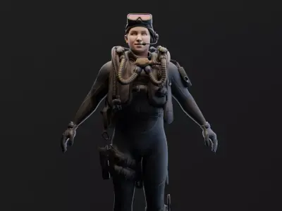CSGO Agent Captain David 3D model