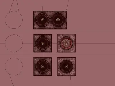 Forstlight MODULAR recessed lamp 3D model