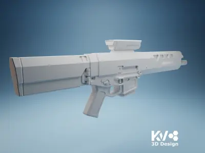 KV-Oblivion Jacks Rifle 1-12 scale 3D print model