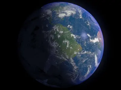 Earth 16K 3D model