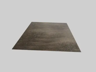 Realistic carpet placemat Low-poly 3D model
