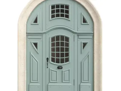 Entrance classic door 83 3D model