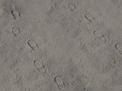 Footprinted Dusty Ground  Texture