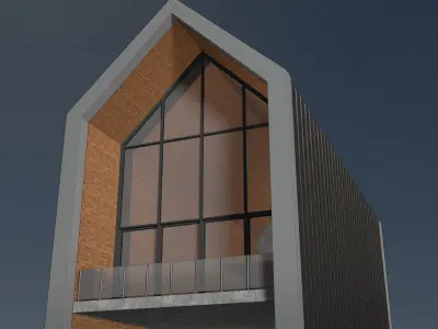 Nordic house in concept 3D model