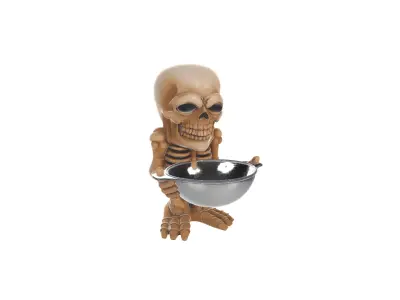 Skeleton Candy Bowl Holder Creepy Halloween Treat Display 3D print model