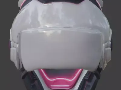 Cyber-Synthetic Scout Helmet 3D Model Low-poly 3D model