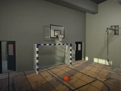 School - full pack Low-poly 3D model