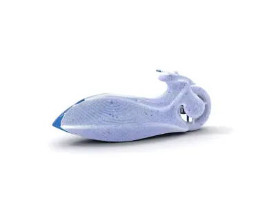 Futuristic Blue Speeder model pack Low-poly 3D model