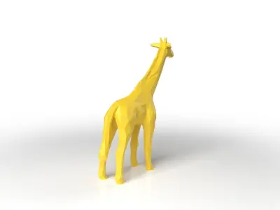 Giraffe Low Poligonal Low-poly 3D model