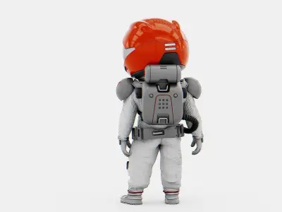 TOON  ASTRONAUT GOLBY   RIGGED 3D model