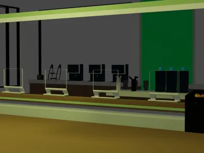 Green Cafe 3D model