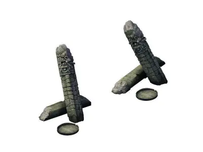 Game Model - Broken Stones 03 3D model