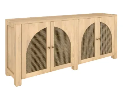 West Elm cane arches sideboard 3D model