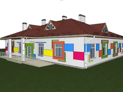 3D model of an orphanage 3D model