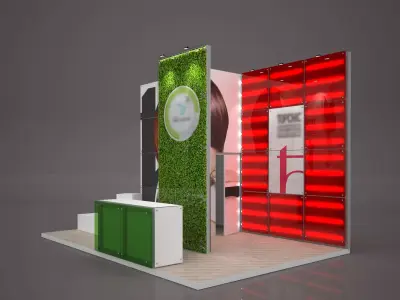 Exhibition stand octanorm maxima 6x4 m 3D model