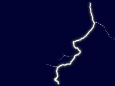 Realistic 3D Lightning CG-14 Low-poly 3D model