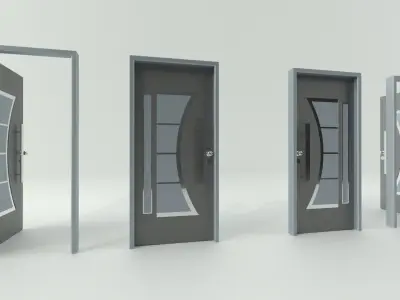 Door sets 12 3D model
