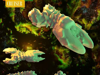 Twilight Imperium Arborec 3D print ship models 3D print model