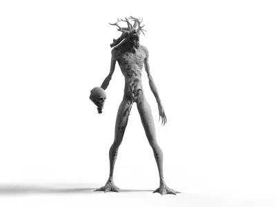 Swampstalk Abomination Creature Miniature 3D print model