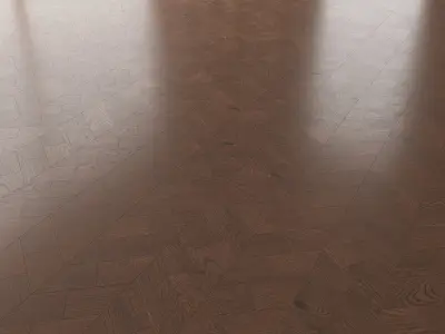 Parquet Oak Seal Brown WWL set 6 3D model