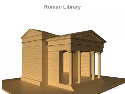 Roman Library 3D model