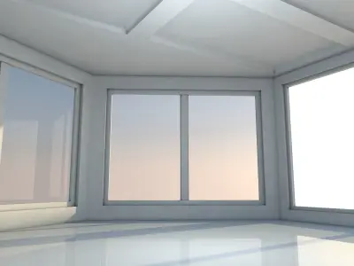 Sci Fi Room Low-poly 3D model 16