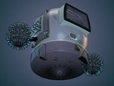 Robot futuristic 3D model